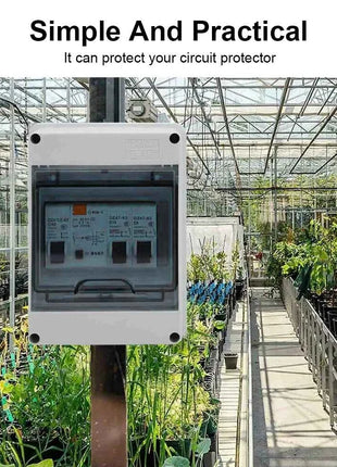 Outdoor Waterproof Electrical Distribution Box ABS Plastic Junction Wire Box 5/8/12/18/24 Ways MCB Box