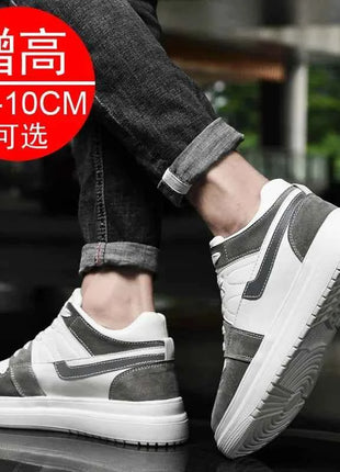2025 Scarpe da ascensore da uomo scarpe da ginnastica rialzate da uomo 6 cm 8 cm scarpe traspiranti con altezza maggiorata per scarpe sportive da uomo