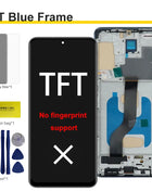 Super AMOLED For Samsung Galaxy S20 Plus G985 G986 LCD Display Touch Screen Digitizer with Frame For Samsung S20+ Replacement