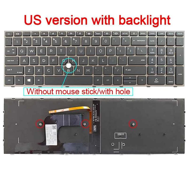 US/BR Backlit keyboard for HP Zbook Fury 15 G7 G8 C13C-5 Zbook Fury 17 G7 G8 ZBOOK Fury 17.3 inch G7/G8 HSN-C13C-7 laptop