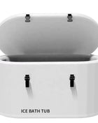 Portable Inflatable Cold Water Immersion Tub, for Indoor and Outdoor Use, with Cover and Basin, for Athletes, Spas, and Massages