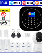 KERUI Home Security Alarm System Alexa Support G12 WIFI/GSM Alarm System with Phone App Alarm Siren PIR Sensor Tuya Smart APP