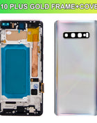 Schermo TFT S10 Plus con cornice, per Samsung Galaxy S10+ G975F G975F/DS Display LCD Touch Screen Digitizer Sostituzione