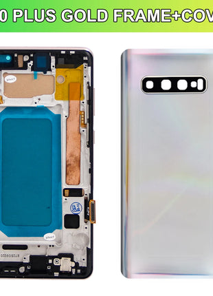 Schermo TFT S10 Plus con cornice, per Samsung Galaxy S10+ G975F G975F/DS Display LCD Touch Screen Digitizer Sostituzione