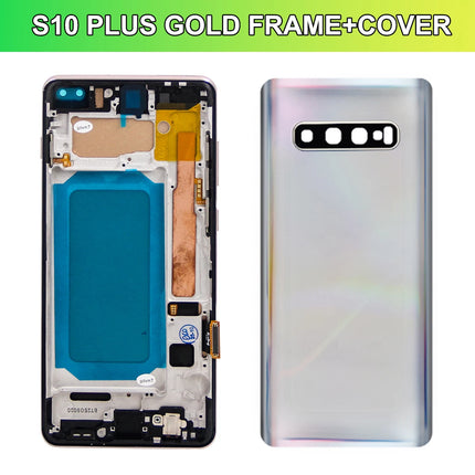 Schermo TFT S10 Plus con cornice, per Samsung Galaxy S10+ G975F G975F/DS Display LCD Touch Screen Digitizer Sostituzione