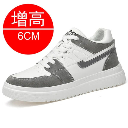 2025 Scarpe da ascensore da uomo scarpe da ginnastica rialzate da uomo 6 cm 8 cm scarpe traspiranti con altezza maggiorata per scarpe sportive da uomo