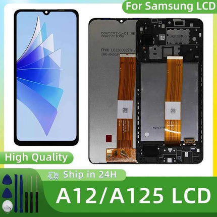 6.5 "IPS Per Samsung Galaxy A12 LCD SM-A125F SM-A125M Display Touch Screen di Ricambio Per Samsung A125 Display SM-A125U