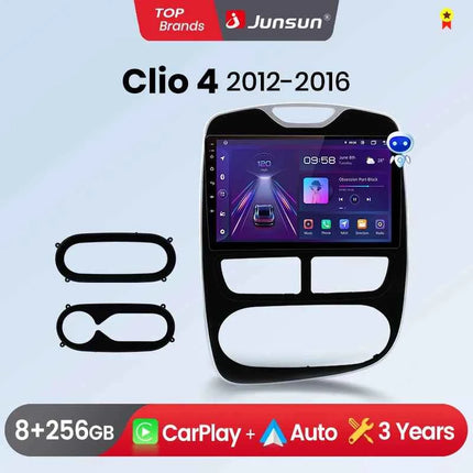 Junsun CarPlay Android Auto Car Radio for Renault Clio 4 ZOE 2012-2017  GPS Intelligent Systems Stereo Multimedia Autoradio