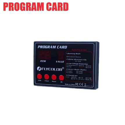 Flycolor 2-6S Lipo BEC 5.5V/5A Brushless ESC 50A 70A 90A 120A 150A Speed Controller / Programming card for RC Boat Model Parts