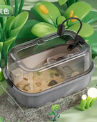 Multi-Functional Transparent Reptile Terrarium Turtle Aquarium with Easy Water ReplacementDesign ForLizardsTortoises Accessories