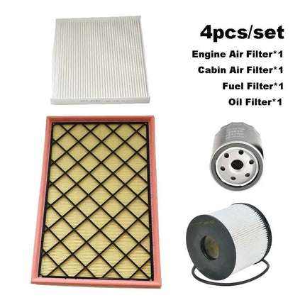 4pcs Filter Set For Saic MAXUS Deliver 9 2.0TDI-Diesel 2019-2023 V90 Engine Cabin A/C Fresh Air Fuel Oil Filter Parts C00176661