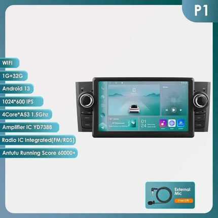 Android Car Radio For FIAT Grande Punto Linea 2007-2012 Multimedia Video Player Navigation stereo GPS Carplay Octa Core 7862