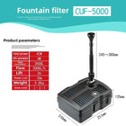 SUNSUN kio pond filter in fishpond fountain pump + UV lamp + filter.Pond pumping aeration cycle three in one water fountain pump