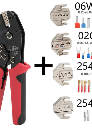 Crimping tool set Pressed pliers Electrician tools Electrical terminals Clamp Electronics Pressing connector Hand jaws 58B