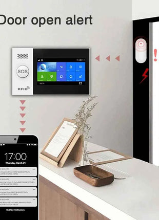 TAIBOAN Smart Tuya WIFI GSM Kit host allarme Wireless 2G Sistema di sicurezza antifurto domestico Supporto sensore porta PIR fai da te Accessorio