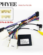 [30/28 pin] Cablaggio CAN Bus, supporto per informazioni originali SWC, adattatore Android a 16 pin per Toyota Camry RAV4 Corolla Avalon 2019+