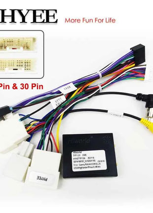 [30/28 pin] Cablaggio CAN Bus, supporto per informazioni originali SWC, adattatore Android a 16 pin per Toyota Camry RAV4 Corolla Avalon 2019+