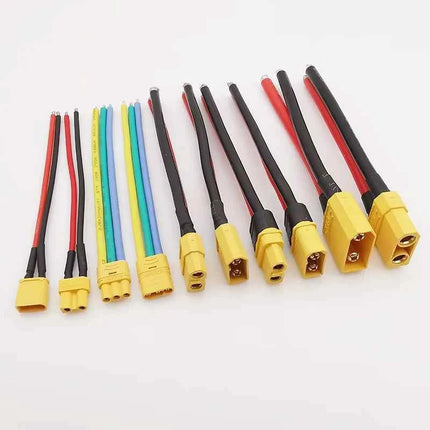 XT30 XTR30U XT60 XT60H XT90 Connettore maschio e femmina con cavo in silicone 10AWG/12AWG/16AWG/18AWG 100mm per cavo batteria RC