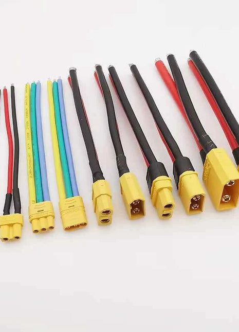 XT30 XTR30U XT60 XT60H XT90 Connettore maschio e femmina con cavo in silicone 10AWG/12AWG/16AWG/18AWG 100mm per cavo batteria RC
