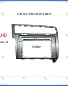 Cornice per autoradio per VW Golf 7 MK7 2013, pannello stereo da 10 pollici, cablaggio e decoder Canbus