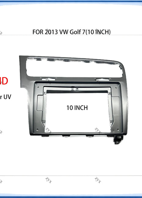 Cornice per autoradio per VW Golf 7 MK7 2013, pannello stereo da 10 pollici, cablaggio e decoder Canbus