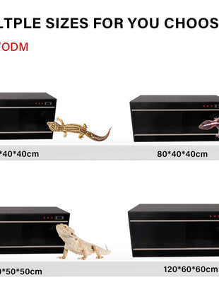 90*45*45 cm Wholesale PVC Reptile Terrarium Cage for Lizard Python Bearded Dragon,support Customized PVC Enclosure