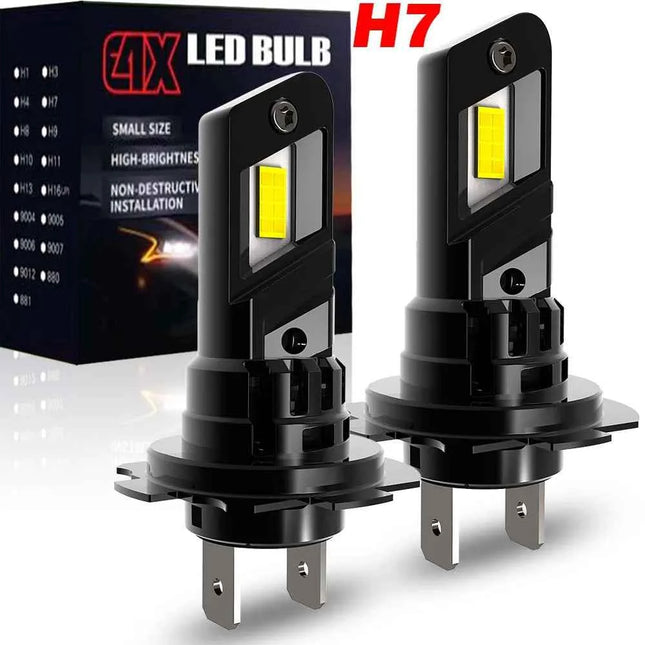 2pcs H7 PX26d Led Headlight Canbus Car Bulb Bright Moto Fog Light Auto Turbo Diode Lamp 12v 55w For Skoda Octavia 2 3 2006~2025