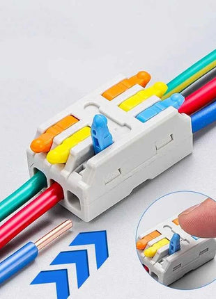 5/10PCS Universale Compatto Cavo Connettore Splitter Rapido Cavo Elettrico Morsettiera Per 28-12AWG Piccolo Connettore di Cablaggio