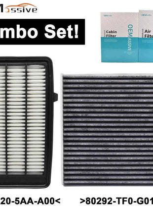 Set combinato di filtri aria motore e abitacolo per Honda CR-V Civic 1.5 Turbo 2016-2020 Filtro antipolline 17220-5AA-A00 80292-TF0-G01