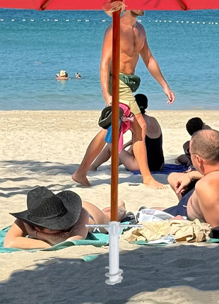 1 pz ancoraggio da spiaggia in plastica con cinque spirali ombrellone da spiaggia inserito parasole esterno cortile terrazza ombrellone da festa base fissa