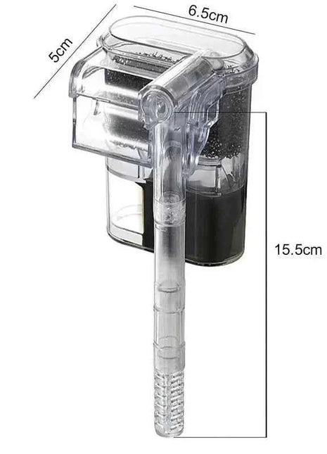 Wall-hanging Filter For Fish Tanks USB plug Mini Aquarium Filter Pump 250H/L Suitable For Fish Tanks Below 30cm,2.5W DC 5V