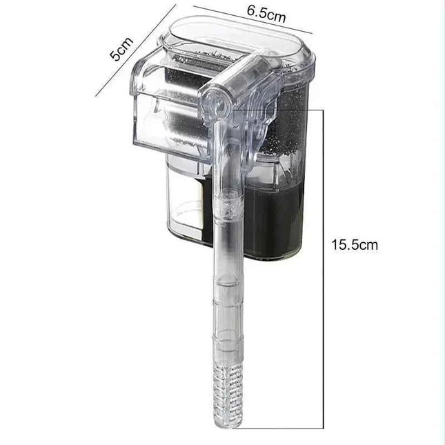 Wall-hanging Filter For Fish Tanks USB plug Mini Aquarium Filter Pump 250H/L Suitable For Fish Tanks Below 30cm,2.5W DC 5V