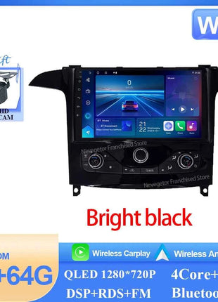 Car Radio Carplay Android 16 For Ford S Max S-MAX 2006-2015 For Ford Galaxy 2014 Bright black Auto Stereo Multimedia Player DPS