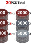 30PCS Grit 600-5000 / 3inch 75mm / China Mainland