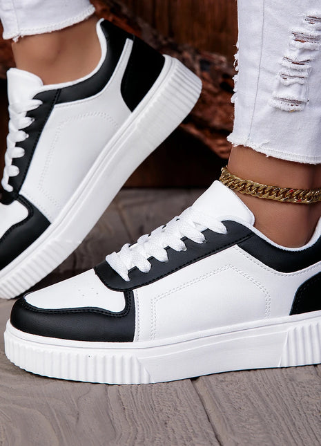 ZERJER Sneakers Unisex, Nuovo Arrivo Scarpe Sportive Classiche Retrò da Uomo Taglie Grandi, Scarpe da Tennis Bianche con Suola Spessa, Colore Solido