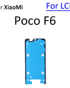 For Xiaomi Poco F5 F6 M6 X6 Pro Mi Civi 1S 2 3 4G LCD Display Back Cover Housing Sticker Tape Adhesive Parts