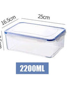 1Pc/4Pcs Refrigerator Storage Box Food Containers Plastic Fresh-Keeping Box with Lid Portable Storage Box Kitchen Organization