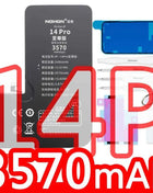 NOHON  High Capacity Phone Battery for iPhone 13 13Pro 12 Pro 11 X XR XS 12Mini 13PM 15Pro MAX 14 SE SE2 SE3 Replacement Bateria