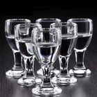 Set Mini Calici Shot 10/15/25ml Trasparenti con Piede Alto per Liquori e Spirits