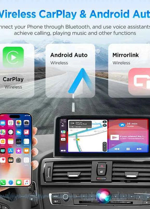 Junsun 1920*720 Wireless Carplay Android Auto Multimedia Car Radio For BMW 1 2 3 4 Series F20 F21 F22 F30 F31 F32 F33 F34 F36