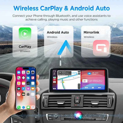 Junsun 1920*720 Wireless Carplay Android Auto Multimedia Car Radio For BMW 1 2 3 4 Series F20 F21 F22 F30 F31 F32 F33 F34 F36