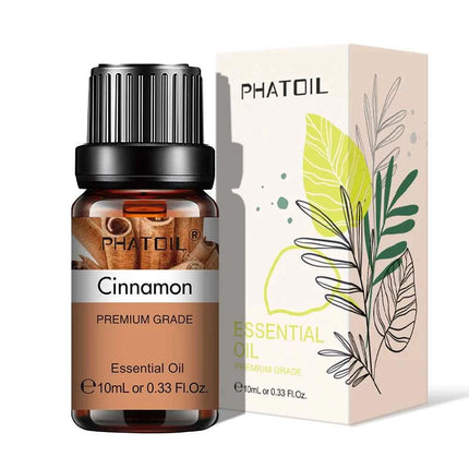 PHATOIL Natural Plant Essential Oil 10ml Eucalyptus Lavender Bergamot Vanilla Peppermint 1PCS Aroma Essential Oils For Diffuser