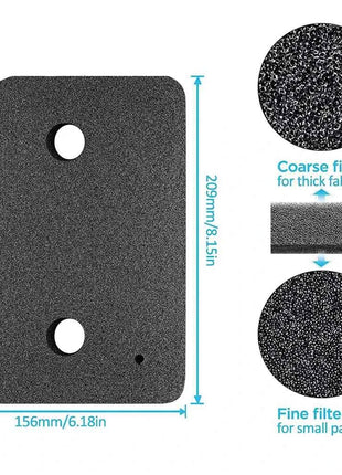 Sostituzione del filtro zoccolo da 5 pezzi per asciugatrice Miele T1 - 9164761 Asciugatrice con pompa di calore, sostituzione del filtro in schiuma lanuginosa con punta