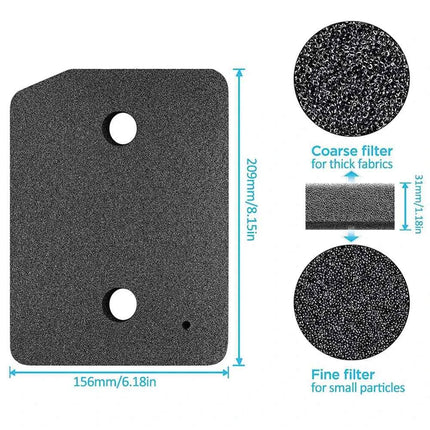 Sostituzione del filtro zoccolo da 5 pezzi per asciugatrice Miele T1 - 9164761 Asciugatrice con pompa di calore, sostituzione del filtro in schiuma lanuginosa con punta