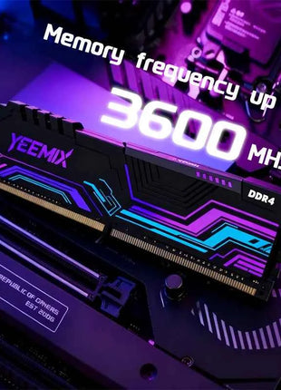 Yeemix DDR4 8GB 32GB 16GB 2666MHz 3200MHz 3600MHz Desktop Memory Dimm Heat dissipation XMP overclocking High Compatible RAM