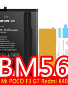 NOHON BM53 BM3L BM4E BM47 Battery For Xiaomi Mi 10T Pro Lite 9T 11T 8 9 10 10S 11 12 12X Max3 Mix 4 2 2S POCO F1 F2 Pro F3 M3 A3