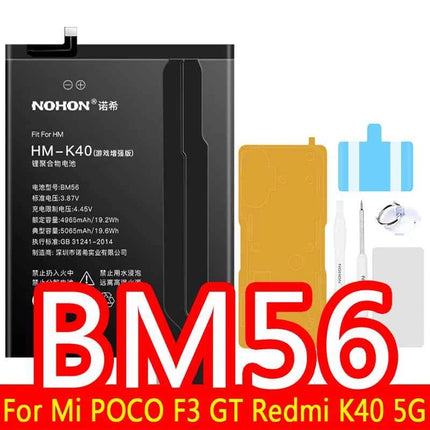 NOHON BM53 BM3L BM4E BM47 Battery For Xiaomi Mi 10T Pro Lite 9T 11T 8 9 10 10S 11 12 12X Max3 Mix 4 2 2S POCO F1 F2 Pro F3 M3 A3