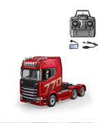 HUINA 1501 770S Alloy Tractor 19CH RC Truck 1/18 2.4G remote control Engineering Trailer Truck with Light Sound Toys XMAS Gifts