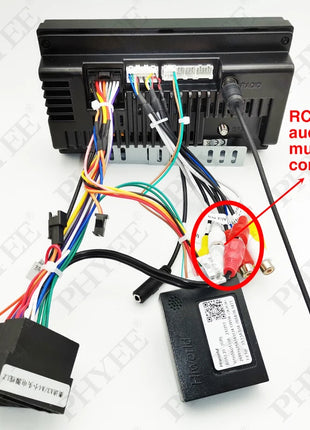 ISO CAN Bus Decoder Wiring Harness Adapter 16 Pin Plug Connector RCA Audio Car Android Head Unit Cable Wiring for Audi A3 8P A4 B7