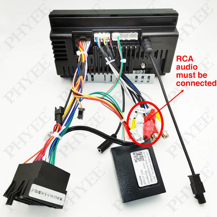 Adattatore per cablaggio ISO CAN Bus Decoder connettore a spina a 16 Pin RCA Audio Car Android Head Unit cavo di cablaggio per Audi A3 8P A4 B7